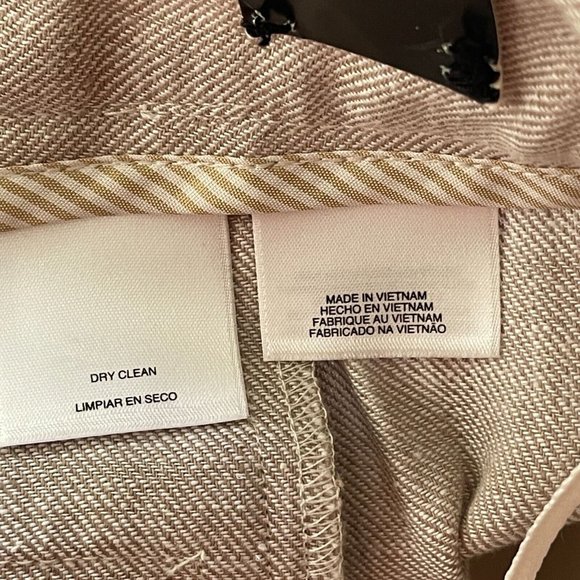 NWT Jones New York Wide Leg Linen Womens Pants sz 12 Gray Lagenlook Mid Rise - Picture 6 of 9